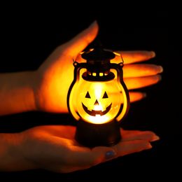 Halloween pony lantern hand-held jack-o'-lantern skull decoration oil lamp party funny atmosphere props