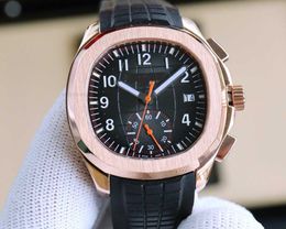 Elegant sports chronograph wrist watches Peta P 5968 Men's Series Automatic Used Coffee Plate Designer Luxury Style 3p Choser