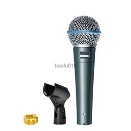 Microphones BETA58A Professional Dynamic Wired Microphone - Clear Sound Quality Reliable Performance for Speech Singing and Recording HKD230818