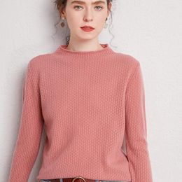 Women's Sweaters Fashion Women Wool Sweater Round Neck Hollowed Out Pullover Cashmere Warm Loose Knit Bottoming Autumn Winter Coat