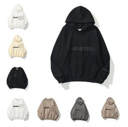 2023Ess hoodies mens hoodie designer hoodies woman hoodie fashion trend friends hoodie black and white Grey print letter top dream hoodie size s-4xl