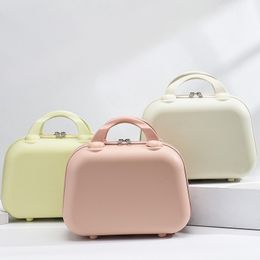 Cosmetic Bags Cases 14 inch suitcase makeup box mini hard shell bag handheld with gift small wholesale women storage 230817