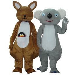 Kangaroo and koala Mascot Costume Cartoon character costume Advertising Costume Party Costume animal carnival