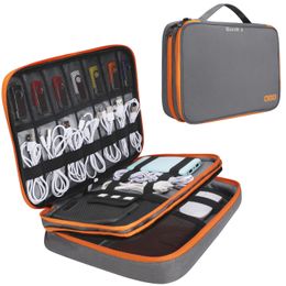 Other Accessories Portable Electronic Travel case Cable Organiser Bag Gadget Carry for iPad Cables Power USB Flash Drive Charger 230816