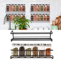 Food Storage Organization Sets Spice Rack Organizer For Cabinet Door Adhesive No Drill Needed Hanging Option Wall Mount 230817