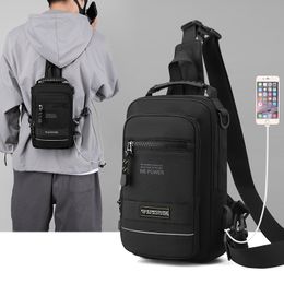 School Bags Men Small Sling Backpack Cross Body Shoulder Chest Bag Antitheft Travel Motorcycle Rider Waterproof Oxford Male Messenger 230817