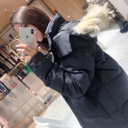 Designer Women Down Jackets Coat winter Long Parka White duck Windbreak Women Parkas Jacket Collar Winter Puffer Real Wolf Fur Coat Arctic Hood Trim Doudoune Manteau