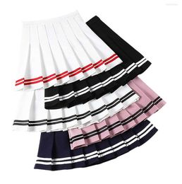 Skirts 2023 Womens Aesthetic Pleated Tennis Skirt Sport Outfits Golf Workout Running Mini Skater Korean Style Sexy Harajuku