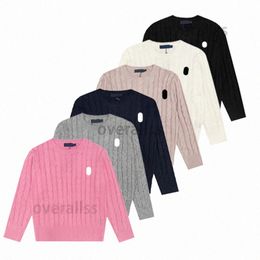 Designer Pony Stickerei Frauen Pullover Semi-Turtleneck Pullover Baumwollboden Hemd gepolsterten Pullovermantel im Winter Asien Größe M-2xl i2ud#