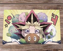 Mouse Pads Wrist YuGiOh Playmat ATEM Trading Card Game Mat Game Pad Rubber Desk Mat Bag Anime Mouse Pad 60x35cm R230818