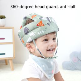 Caps Hats Baby toddler anti collision cap Adjustable child safety soft helmet Head protection Artefact 230818