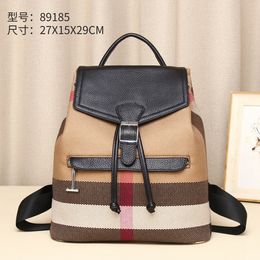 School Bag Plaid Backpack Travel Backbag Girl Fashion Drawstring Girls Shoulder For Fabric Knapsacks for Women 230817