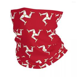 Bandanas Isle Of Man Flag Bandana Neck Gaiter UV Protection Face Scarf Cover Women Men Headwear Tube Balaclava