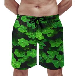 Men's Shorts St Patrick's Day Board Summer Happy Paddys Shamrocks Running Beach Men Comfortable Vintage Design Swim Trunks