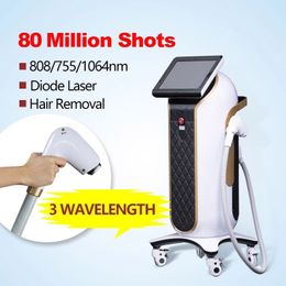 Hot Sale Painless Diode Laser Hair Removal with 755 808 1064 3 Wavelength Fast Cooling System for All Type Skin Whitening Rejuvenation Revitalizer