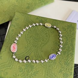 Kedjekedjan retro sier kedja designer helt ny stil brev armband parti bröllop koppar multicolour smycken 18 cm