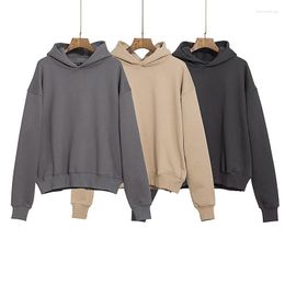 Men's Hoodies Men Women Thickened Hoodie Velvet Season 6 Sweatshirts Casual Solid Colour Thick Pullovers Male