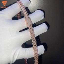 Good Price of Rose Gold Pleated Fascinated Brilliant Dogtag Zircon Jewellery Hiphop Tennis Chain Necklace for Men