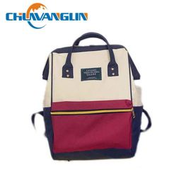 School Bags Chuwanglin Canvas Printing Backpack Women Bag Teenage Girls Cute Bookbag Vintage Laptop Backpacks Female hand bag ZDD7253 230817