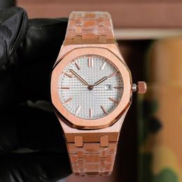 Women Watch Quartz Watches 38mm Fashion Business Stainless Steel Strip Wristwatch Montre De Luxe