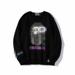 A Bathing Ape Autumn New Youth casual Colorful Graffiti Pullover Round Neck Sweater Bathing Ape Hooded