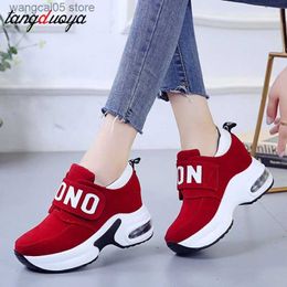 Dress Shoes platform wedge sneakers ladies shoes sneaker casual shoes trainers women female shoes black red sneakers women tenis feminino T230818