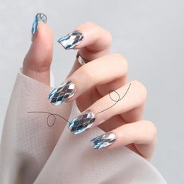 Nail Art Decorations Blue/Silvery Decoration Rhinestones Set Round Flatback Diamonds Charms Supplies For Professionals