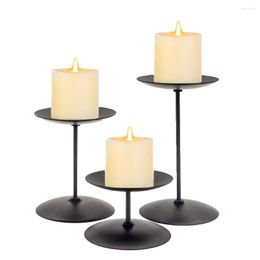 Candle Holders Unique Design High Foot Table Ornaments Home Decoration Base Accessories Holder Metal Arts