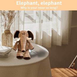 Plush Dolls 25cm Elephant Stuffed Plush Doll Soft Cute Big Ears Cartoon Jungle Animals Pillow Decoration Appease Toy Children Birthday Gift 230818