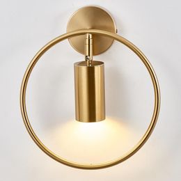 Wall Lamps Modern Led Lamp Nordic Lighting Living Room Bedside Minimalism Dining Spotlight Gold Light