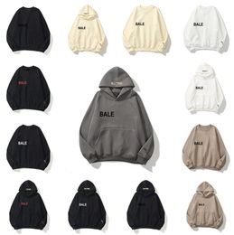 Mes Hoodies Designer Sweatshirts Loose Fleece Hooded for Men and Women High Street Casual Oversized Hoodies Balen