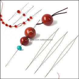 Other Sale Open Beading Needle Supplies For Making Beads Diy Hand Made Pins Jewellery Tools Necklace Drop Delivery Equipment Otncl