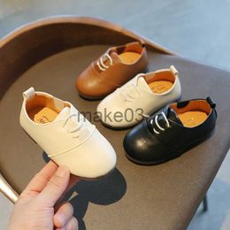 Sneakers Size 2130 Little Kids Shoes Spring Autumn Children Leather Shoes Girls Moccasins Boys Loafers Toddler Laceup Dance Shoes J230818