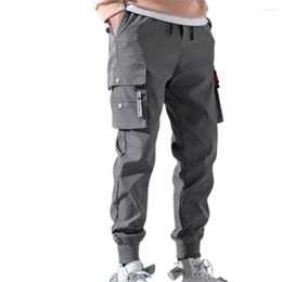 Men's Pants Autumn Men Hip Hop Harem Joggers Male Trousers Man's Solid Multi-pocket Cargo Skinny Fit Sweatpants