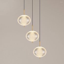 Pendant Lamps Modern Lights Art Lamp LED 7W Acrylic Lighting Fixture Home Decoration Bedroom Ceiling Chandelier For Dining Room