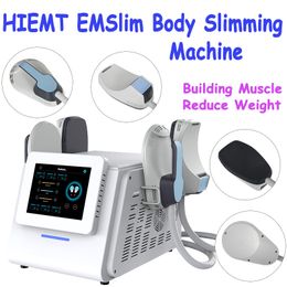 Professional Home HIEMT Reduce Fat Weight Loss EMslim Buttock Toning Muscle Building Body Contouring Machine 4 Handles SPA