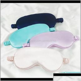 Sleep Masks Women Imitated Silk Eye Mask Portable Travel Nap Patch Rest Blindfold Er Slee Night Eyeshade 10Pcs Drop Delivery Health Be Dhfiy
