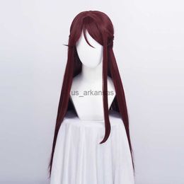 Synthetic Wigs Sakurauchi Riko Wig Love Live Sunshine Cosplay Wig Dark Red Synthetic Hair Sakurauchi Riko Anime LoveLive Cosplay Hair Women HKD230818