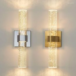 Wall Lamp Nordic Bubble Crystal Lamps Bathroom Dresser Living Room Bedroom Sconces Mirror Indoor Lighting Home Decor Lustre