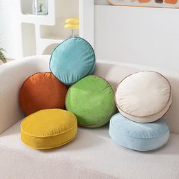 Pillow Nordic Minimalist Style Soft Round With Fillings Stuffed Floor Seat Mat Velvet Meditation Futon Throw