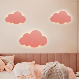 Wall Lamps Clouds Light White LED Chandelier For Dining Room Children's Bedroom Hall Study Lamp Creative Decorative Daily Lightings