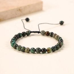 Strand Green Slim Bracelet Pull Rope Chain Water Grass Agate Summer Handmade Jewellery Gift For Men And Women