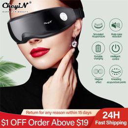 Eye Massager Electric Eye Massager Cordless Kneading Acupuncture Points Eye Fatigue Relief Massage Glasses USB Charge Massager for Eye Strain 230817