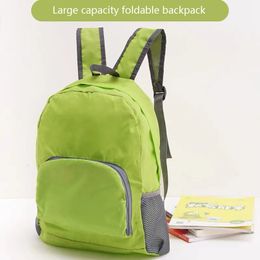 School Bags Large Capacity Foldable Backpack Waterproof Oxford Fabric Sports Backpacks For Women Men Super Light Outdoor Hiking Travel Bag 230817