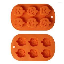 Baking Moulds Pumpkin Halloween Decorations Chocolate Silicone Mould Fondant Cake Moulds Soap Mould For The Kitchen KC1168