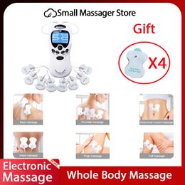 Other Massage Items Mini Pulse Massager Acupuncture Body Massage Digital Therapy Slimming Machine Electrostimulator Health Care 230817