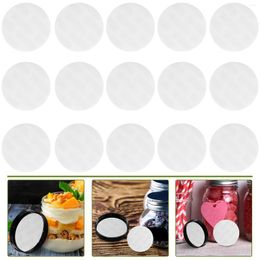 Storage Bottles 100 Pcs Sealing Gasket Bottle Cup Pressure Sensitive Seals Accessories Can Lid Round Jar Cap Liners Ps Films Anti-spill Caps