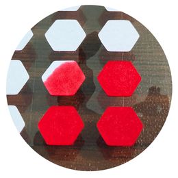 Water Sensitive Detection Turn Red When Got Wet Device Potential Damage Indicator hexagon screw hole water sensitive sticker