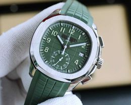 PatekPhilippe Series PP Wrist Chronograph Elegant Watches Sports Peta 5968 Men's Automatic Used Coffee Plate Designer Luxury Style 1p Choser