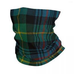 Bandanas Fashion Green Tartan Plaid Bandana Neck Gaiter UV Protection Face Scarf Cover Men Women Gingham Headband Tube Balaclava